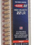 CCI CLEAN 22LR 40GR RED POLY - RN 1235FPS  100RD 50BX/CS