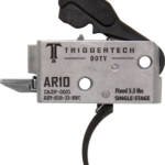 TRIGGERTECH AR10 SINGLE STAGE - BLACK DUTY CURVED 3.5LB