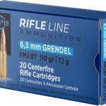 PPU 6.5 GRENDEL 110GR FMJ-BT - 20RD 25BX/CS