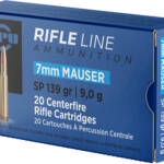 PPU 7X57MM MAUSER 139GR JSP - 20RD 10BX/CS