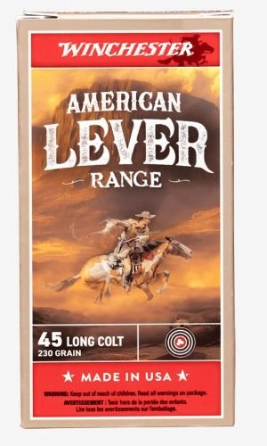 WINCHESTER AMERICAN LEVER - 45 LC 250GR LEAD 50BX/CS