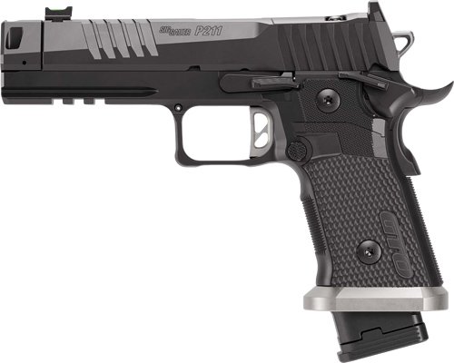 SIG P211 GTO 9MM 4.4" FIBER - OPTIC COMPENSATOR (3)10RD BLK