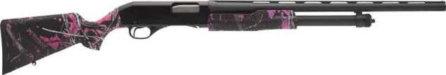 STEVENS 320 FIELD YOUTH 20GA - 3" 22"VR BLUED MUDDY GIRL CAMO