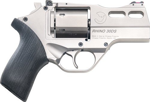 CHIAPPA RHINO 30DS 357MAG - 3" ADJ. SIGHT CHROME/RUBBER