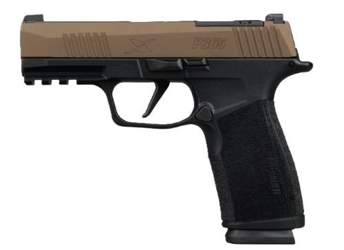 SIG P365X MACRO FREEDOM 9MM - 3.7" XRAY3 (2)17RD BRONZE/BLCK