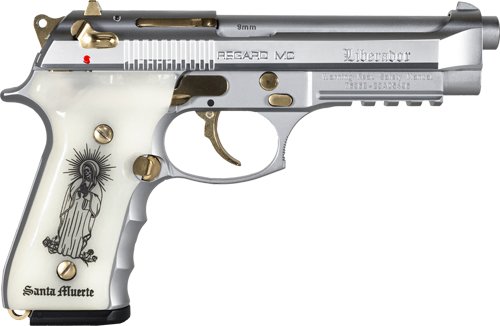 GIRSAN REGARD LIBERADORE 9MM - GOLD/CHROME ENGRAVED 18-SHOT
