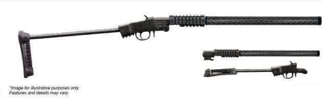 CHIAPPA LITTLE BADGER 22LR - TDX CARBON FIBER SHROUD 16.5"