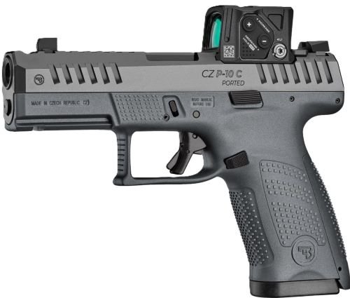 CZ P-10 C OR PORTED 9MM 4" FS - 15RD BLACK WITH COA