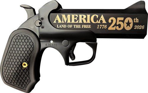 BOND ARMS 250 ANV. 45LC/410 - 4.25 BLACK CERAKOTE B6 GRIPS