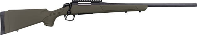 CVA CASCADE 22-250 22" #3 - W/RAIL BLACK/OD GREEN