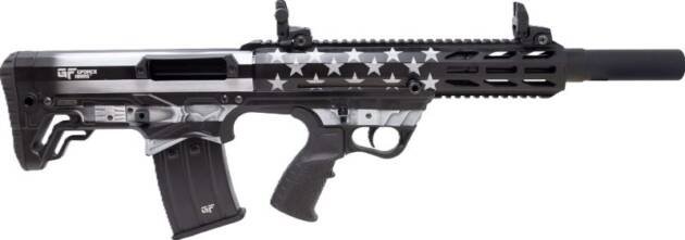 GFORCE ARMS GFY1 AR-12 12GA 3" - 18.5" 5RD GREYSCALE US FLAG