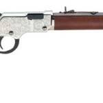 HENRY H4 SILVER EAGLE 17HMR - 20" OCTAGON WALNUT ENGRAVED