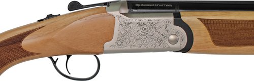 IVER JOHNSON 600 O/U 28GA - 28"VR MATTE BLONDE WOOD