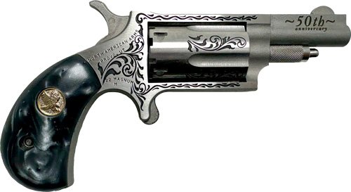 NAA MINI-REVOLVR 22WMR 1-5/8" - S/S MATTE BLACK PEARL 50 ANNIV