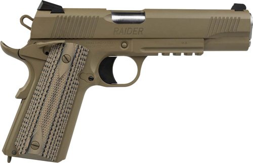 TISAS 1911 RAIDER 9MM - 5" BBL G10 W/ RAIL 2-9RD FDE