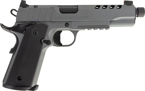 TISAS 1911 NIGHT STALKER 45ACP - 5" THREADED BBL 8RD BLACK/GRY