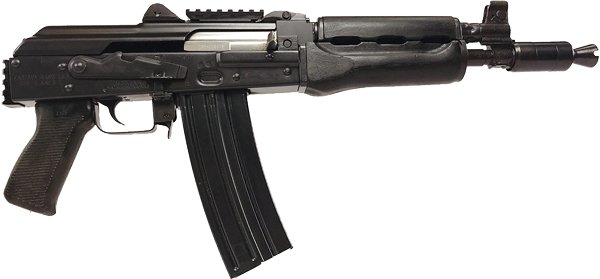 ZASTAVA ZPAP85 PISTOL 5.56x45 - 30RD BLUED/WOOD BOOSTER RAILS