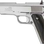 IVER JOHNSON 1911A1 38 SUPER - 5" FS 9RD CHROME BLACK WOOD