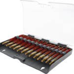 TIPTON 13-PIECE NYLON RIFLE - BORE BRUSH SET W/STORAGE CASE