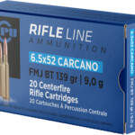 PPU 6.5X52 CARCANO 139GR FMJ - 20RD 10BX/CS