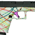 GLFA 19 STRIKER 9MM 4" 15 SHOT - BLK SLIDE SPLATTER WHITE FRAME