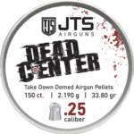 JTS PELLETS DEAD CENTER 25 CAL - DOMED 33.80 GR 150CT