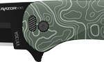 OUTDOOR EDGE RAZOR VX1 3" FLDR - GREEN TOPO ALUM SPRING ASSIST