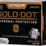 SPEER GOLD DOT 9MM LUGER - 115GR GDHP 20RD 10BX/CS