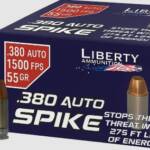LIBERTY SPIKE 380 ACP 55GR - COPPR HP 20RD 50BX/CS