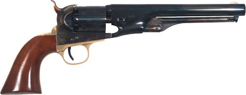 CIMARRON 1861 NAVY CIVILLIAN - 36 CALIBER 7.5" WALNUT
