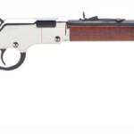 HENRY H4 GOLDENBOY SILVER - 22WMR 20.5" OCTAGON WALNUT