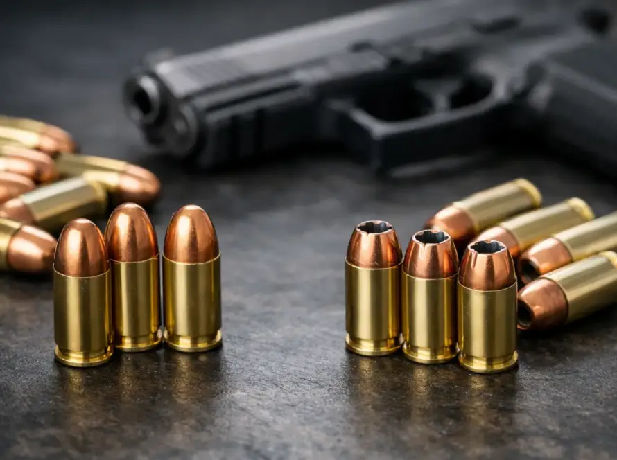 FMJ vs Hollow Point Ammo for Range and Carry