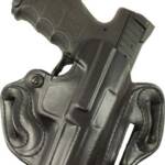 DESANTIS SPEED SCABBARD HOLSTR - RH OWB LEATHER 1911 5" BL