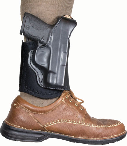 DESANTIS DIEHARD ANKLE HOLSTER - RH LEATHER SIG P365 BLACK