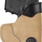 DESANTIS POCKET TUK HOLSTR RH - IWB/POCKET LTHER J FRAME SUEDE