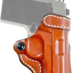 DESANTIS CRISS-CROSS HOLSTER - OWB RH LEATHER SIG P365 TAN