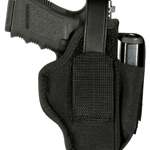 BLACKHAWK AMBIDEXTROUS HOLSTER - W/MAG POUCH #06 NYLON BLACK