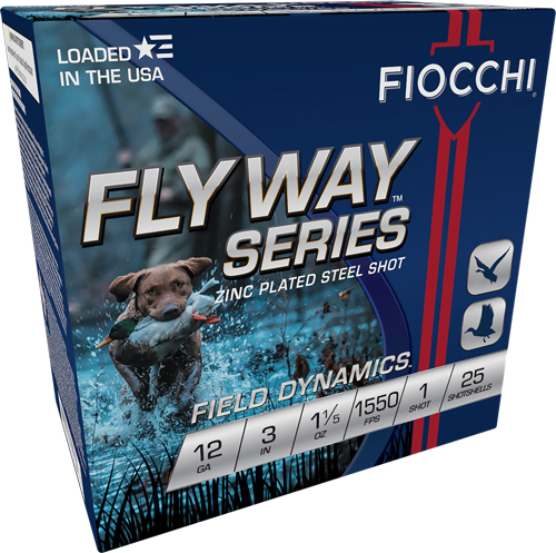 FIOCCHI FLYWAY 12GA 3" 1-1/5OZ - #1 1550FPS 25RD 10BX/CS