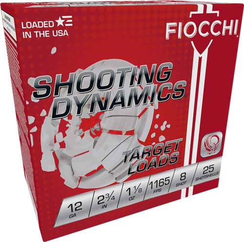 FIOCCHI 12GA 2.75" 1-1/8OZ #8 - 1165FPS 250RD CASE LOT