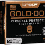 SPEER GOLD DOT 38 SPECIAL+P - 135GR SHORT BARREL 20RD 10BX/C