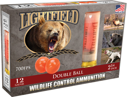 LIGHTFIELD 12GA 2.75" W/2 - RUBBER BALLS 5RD 10BX/CS