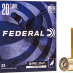 FEDERAL GAME LOAD 20GA 2.75" - 1OZ #6 25RD 10BX/CS
