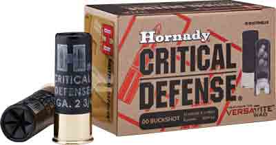 HORNADY CRITICAL DEFENSE 12GA - 2.75" 00 BUCK 10RD 10BX/CS