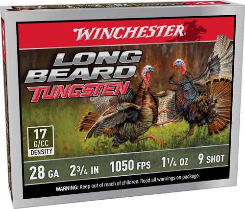 WINCHESTER LONG BEARD TS17 - 28GA 2.75" 1-1/4OZ #9 5RD