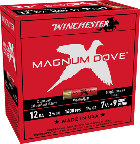 WINCHESTER MAGNUM DOVE 12GA - 2.75" 1400FPS #7.5&9 25RD