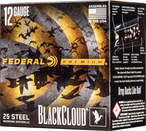 FEDERAL BLACK CLOUD 12GA 3" - 1-1/4OZ #2 1450FPS 25RD 10BX/C