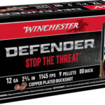 WINCHESTER DEFENDER 12GA 2.75" - 00 BUCK 9 PELLETS 10RD 10BX/CS