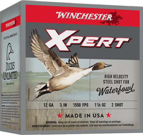 WINCHESTER XPERT STEEL 12GA 3" - 1-1/8OZ #2 1550FPS 25RD 10BX/C
