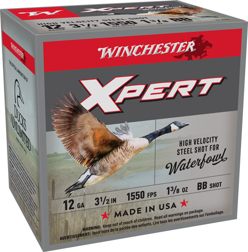 WINCHESTER XPERT STEEL 12GA - 3.5" 1-3/8OZ #BB 25RD 10BX/CS
