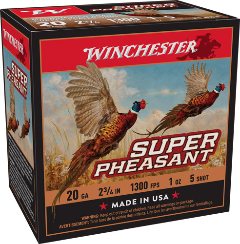 WINCHESTER SUPER PHEASANT 20GA - 1OZ #5 1300FPS 25RD 10BX/CS